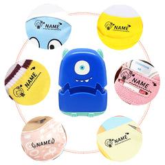 Tampon personnalisé Ogelz - Monstre extraterrestre mignon, autocollant personnalisé pour adultes et enfants, idéal pour garderie, maison de retraite, lavable et séchable en machine. Convient aux animaux.