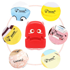 Tampon personnalisé Ogelz - Monstre extraterrestre mignon, autocollant personnalisé pour adultes et enfants, idéal pour garderie, maison de retraite, lavable et séchable en machine. Convient aux animaux.