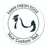 Ogelz 200Pcs Customized Farm Fresh Egg Carton Packaging Labels Stickers Set Personalized for Chicken Duck Stickers Extra Stciky 2 Inch (F05)