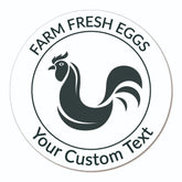 Ogelz 200Pcs Customized Farm Fresh Egg Carton Packaging Labels Stickers Set Personalized for Chicken Duck Stickers Extra Stciky 2 Inch (F09)