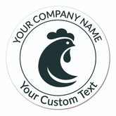 Ogelz 200Pcs Customized Farm Fresh Egg Carton Packaging Labels Stickers Set Personalized for Chicken Duck Stickers Extra Stciky 2 Inch (F06)