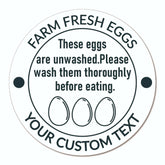 Ogelz 200Pcs Customized Farm Fresh Egg Carton Guide Packaging Labels Stickers Stamps Kit Set Personalized for Chicken Duck Stickers Extra Stciky 2 Inch Round (B01)