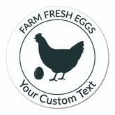 Ogelz 200Pcs Customized Farm Fresh Egg Carton Packaging Labels Stickers Set Personalized for Chicken Duck Stickers Extra Stciky 2 Inch (F12)