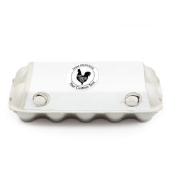 Ogelz 100Pcs Customized Farm Fresh Egg Carton Packaging Labels Stickers Set Personalized for Chicken Duck Stickers Extra Stciky 2 Inch (F01)