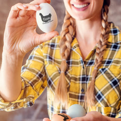 Ogelz Egg Stamp For Flesh Eggs Personalized Create Unique Designs Self-Inking Refill Ideal for Chicken Duck Goose Turkey Eggs Farm Enhance Your Egg Farm's Branding