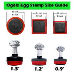 Ogelz Egg Stamp For Flesh Eggs Personalized Create Unique Designs Self-Inking Refill Ideal for Chicken Duck Goose Turkey Eggs Farm Enhance Your Egg Farm's Branding