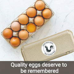 Ogelz 100Pcs Customized Farm Fresh Egg Carton Packaging Labels Stickers Set Personalized for Chicken Duck Stickers Extra Stciky 2 Inch (F09)
