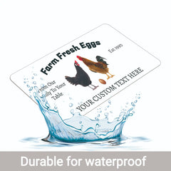 Ogelz 40Pcs Customized Farm Fresh Egg Carton Packaging Labels Stickers Set Personalized for Chicken Duck Stickers Extra Stciky 2X4 Inch Rectangle (G04)