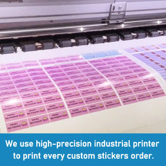 Ogelz Custom Waterproof Vinyl Stickers with Your Image Photo Text or Logo Personalized Dishwasher Safe Label for Business Logo (Max Width 1.5" 2" 3" 4" 5" 6" 7" 8" 9" 10"))