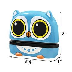 Ogelz Customized Name Stamp For Clothes-Cute Animal Owl Personalised For Adult Kids Daycare Stickers Tag Label Preschool Nursing Home Washable Dryer Safe