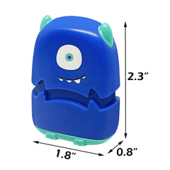 Tampon personnalisé Ogelz - Monstre extraterrestre mignon, autocollant personnalisé pour adultes et enfants, idéal pour garderie, maison de retraite, lavable et séchable en machine. Convient aux animaux.