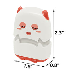 Ogelz Customized Name Stamp For Clothes-Cute White Monster Alien Personalised For Adult Kids Daycare Stickers Tag Label Preschool Nursing Home Washable Dryer Safe