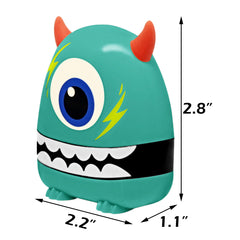 Ogelz Customized Name Stamp For Clothes-Cute Green Monster Plus Personalised For Adult Kids Daycare Stickers Tag Label Preschool Nursing Home Washable Dryer Safe
