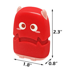 Tampon personnalisé Ogelz - Monstre extraterrestre mignon, autocollant personnalisé pour adultes et enfants, idéal pour garderie, maison de retraite, lavable et séchable en machine. Convient aux animaux.