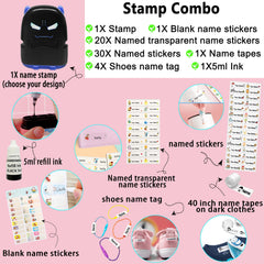 Tampon personnalisé Ogelz - Monstre extraterrestre mignon, autocollant personnalisé pour adultes et enfants, idéal pour garderie, maison de retraite, lavable et séchable en machine. Convient aux animaux.