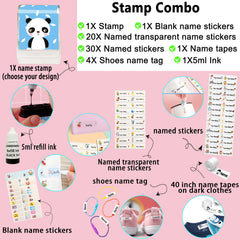 Tampon personnalisé Ogelz - Monstre extraterrestre mignon, autocollant personnalisé pour adultes et enfants, idéal pour garderie, maison de retraite, lavable et séchable en machine. Convient aux animaux.