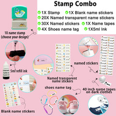 Tampon personnalisé Ogelz - Monstre extraterrestre mignon, autocollant personnalisé pour adultes et enfants, idéal pour garderie, maison de retraite, lavable et séchable en machine. Convient aux animaux.