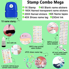 Tampon personnalisé Ogelz - Monstre extraterrestre mignon, autocollant personnalisé pour adultes et enfants, idéal pour garderie, maison de retraite, lavable et séchable en machine. Convient aux animaux.