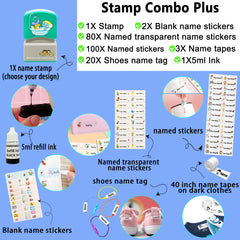 Tampon personnalisé Ogelz - Monstre extraterrestre mignon, autocollant personnalisé pour adultes et enfants, idéal pour garderie, maison de retraite, lavable et séchable en machine. Convient aux animaux.