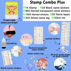 Tampon personnalisé Ogelz - Monstre extraterrestre mignon, autocollant personnalisé pour adultes et enfants, idéal pour garderie, maison de retraite, lavable et séchable en machine. Convient aux animaux.