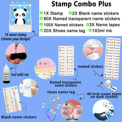 Tampon personnalisé Ogelz - Monstre extraterrestre mignon, autocollant personnalisé pour adultes et enfants, idéal pour garderie, maison de retraite, lavable et séchable en machine. Convient aux animaux.