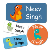 Ogelz Personalized Name Labels for Kids Custom Stcikers Washable for Clothes and Gear Non Iron Waterproof for Kids Stuff Daycare Toddlers School Supplies Water Bottle Camp Dinosaur Theme 137PCS