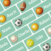 Ogelz Personalized Name Labels for Kids Custom Stcikers Washable for Clothes and Gear Non Iron Waterproof for Kids Stuff Daycare Toddlers School Supplies Water Bottle Camp 0.5"X1.2" Green (Sport)