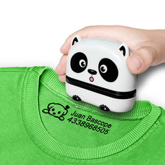 Ogelz Customized Name Stamp For Clothes- Cute Animal Panda Personalised For Adult Kids Daycare Stickers Tag Label Preschool Nursing Home Washable Dryer Safe
