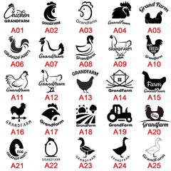 Ogelz Egg Stamp For Flesh Eggs Personalized Create Unique Designs Self-Inking Refill Ideal for Chicken Duck Goose Turkey Eggs Farm Enhance Your Egg Farm's Branding