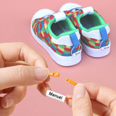 Set of 40/80PCS Shoes Name Label Tag In Multi Colors String 5 Options of Tag Color In White Yellow Red Orange BlueOgelz