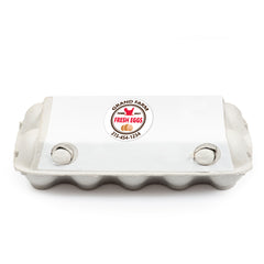 Ogelz 100Pcs Customized Farm Fresh Egg Carton Packaging Labels Stickers Stamps Kit Set Personalized for Chicken Duck Stickers Extra Stciky Waterproof Anti Scratches 2 Inch Round A3