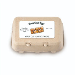 Ogelz 40Pcs Customized Farm Fresh Egg Carton Packaging Labels Stickers Set Personalized for Chicken Duck Stickers Extra Stciky 2X4 Inch Rectangle (G05)