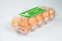 Ogelz 40Pcs Customized Farm Fresh Egg Carton Packaging Labels Stickers Set Personalized for Chicken Duck Stickers Extra Stciky 2X4 Inch Rectangle Green (R03)