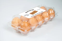 Ogelz 40Pcs Customized Farm Fresh Egg Carton Packaging Labels Stickers Set Personalized for Chicken Duck Stickers Extra Stciky 2X4 Inch Rectangle (G05)