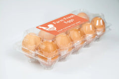 Ogelz 40Pcs Customized Farm Fresh Egg Carton Packaging Labels Stickers Set Personalized for Chicken Duck Stickers Extra Stciky 2X4 Inch Rectangle Orange(G05)