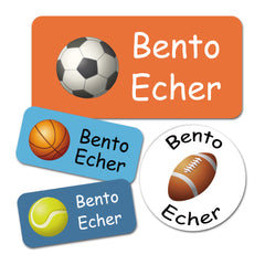 Ogelz Personalized Name Labels for Kids Custom Stcikers Washable for Clothes and Gear Non Iron Waterproof for Kids Stuff Daycare Toddlers School Supplies Water Bottle Camp Sport Theme 137PCS