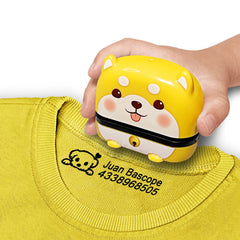 Ogelz Customized Name Stamp For Clothes-Cute Animal Dog Personalised For Adult Kids Daycare Stickers Tag Label Preschool Nursing Home Washable Dryer Safe